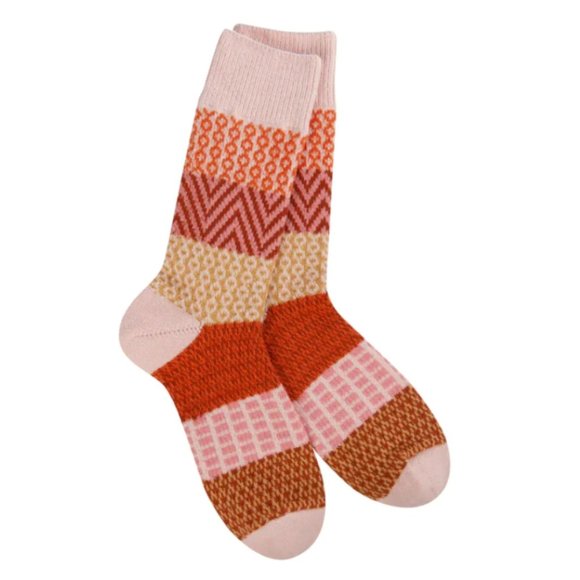 Worlds Softest Socks Weekend Gallery Textured Crew Womens Size 6-11 Brandy NWT - Picture 2 of 4